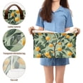 thumbnail image 5 of Yayeee Foldable Storage Basket for Shelves with Handles Waterproof Cloth Bins, Orange Tree, 5 of 7