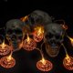 thumbnail image 5 of Cadena de luces decorativas, juego de 3 luces de hadas que funcionan con pilas, cadena de luces fantasma de murciélago de calabaza de 12 pies con 30 LED cada una para interiores/exteriores,, 5 of 7