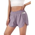thumbnail image 1 of Pantalones cortos de gimnasia para mujer - L - Púrpura Xemadio HMHZ826-19, 1 of 6