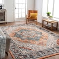 thumbnail image 4 of Mark&Day Outdoor Rugs, 9x12 Brownsburg Traditional Indoor/Outdoor Burnt Orange Area Rug, Non Shedding Orange Beige Grey Carpet for Patio, Porch, Deck, Bedroom, Living Room or Kitchen (9' x 12'), 4 of 8