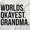 White, variant on Worlds Okayest Grandma Funny Cute Women Plus Size Long Sleeve Graphic Tee Brisco Brands 3X