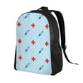 thumbnail image 2 of Fotbe Syringe And Red Cross Mochila de Viaje para Laptop, Mochila Ejecutiva Delgada y Resistente 15.6", 2 of 8
