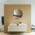 thumbnail image 4 of Chloe Lighting Reflection Vertical Hanging Sun Shaped Frameless Wall Mirror 32" Height, 4 of 4