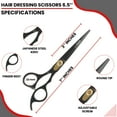 thumbnail image 6 of NIXCER PROFESSIONAL SERIES RAZOR EDGE 7" HAIR CUTTING SCISSORS BLACK, 6 of 8
