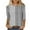 Gray, variant on Enjoytime Women Fashion Blouse Retro Printed 3/4 Sleeve Tee Tops Crewneck Pullover Casual Shirts for Women