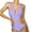 1-Purple, variant on UPPADA Waist Hollow One Piece Swimsuits Womens - Slimming Solid Color Bathing Suits Monokini Tankini Deep V Neck Bathing Suit