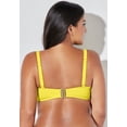 thumbnail image 5 of Swimsuits for All Women's Valentine Ruched Bandeau Bikini Top, 5 of 6