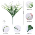 thumbnail image 2 of 24 paquetes de flores artificiales AGIRL para decoración exterior, 2 of 7