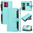 thumbnail image 1 of 5G Phone Case with Card Holder, Zipper Wallet, Stand Function, and Wristband for Moto G84, 1 of 5