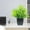 🎈Green3_New#3008, variant on Small Artificial Potted Plant for Home Decor – Green Fake Plant in Plastic Pot, Maintenance Free Desk or TV Stand Decoration for Living Room, Office, Wedding