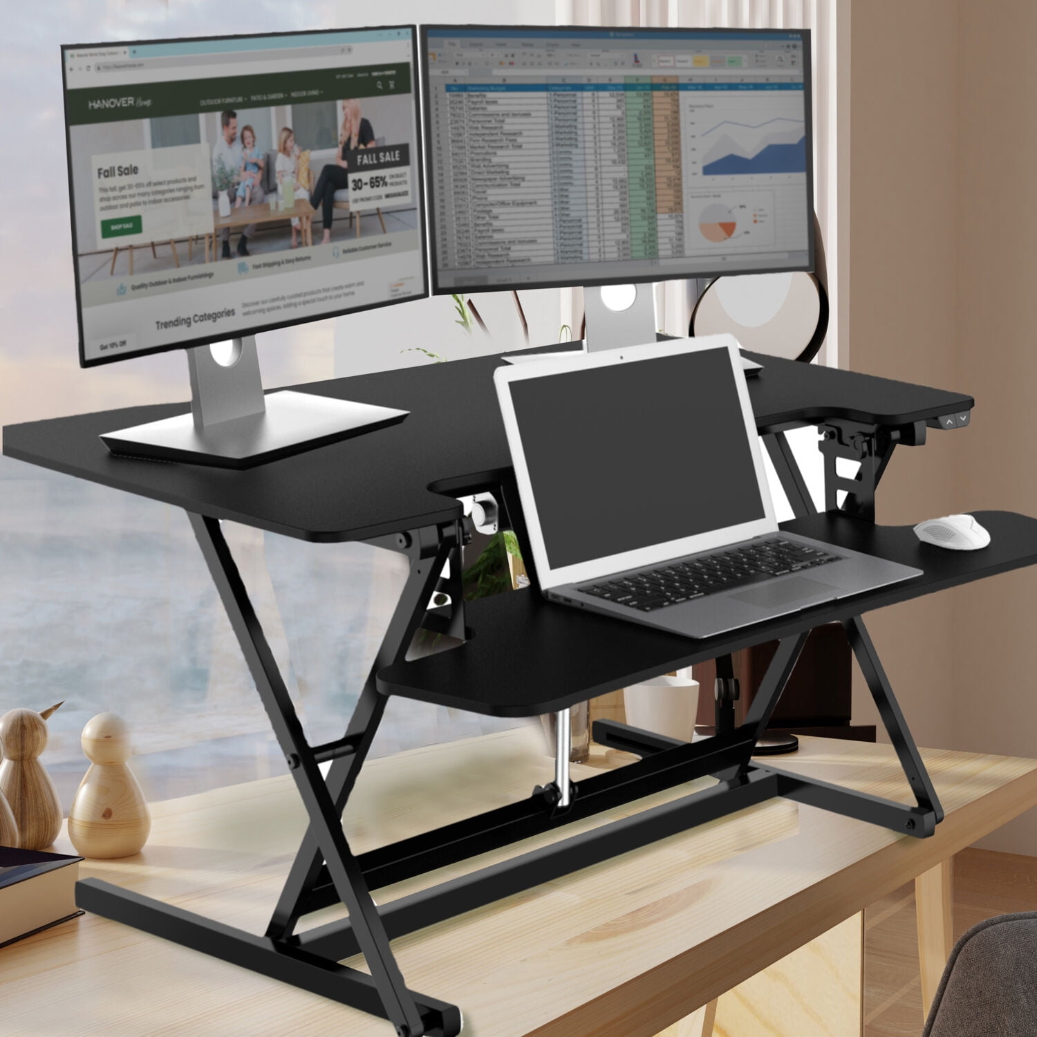 New! A3 Table Top Stand, Black Counter Top Display