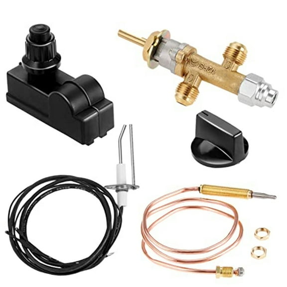 Low Pressure Gas Control Valve Kit with Upgraded Igniter for Fire Pits