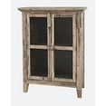 thumbnail image 3 of Jofran Rustic Shores 32" Coastal Distressed Acacia Two-Door Accent Cabinet, 3 of 10