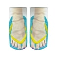 thumbnail image 1 of Socks 3D Pattern Manicure Print Socks Flip Flop Funny Hidden Running Socks Women Personalized Low Cut Ankle Sports Socks, 1 of 2