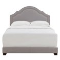 thumbnail image 1 of Home Fare Shaped Back Upholstered Queen Bed in Smoke Grey, 1 of 2