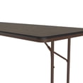 thumbnail image 4 of Correll 30" x 96" High Pressure Laminate Commercial Grade Folding Table, Walnut, 4 of 4