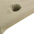 thumbnail image 4 of Dalazy Confortable Coton SPA Demi-Table Couverture Salon de Beauté Lit Trou Serviette Kaki 50x70cm 1Set, 4 of 6