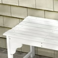 thumbnail image 6 of Outsunny Slatted Wooden Garden Bench, Curved Seat Front Porch Bench, White, 6 of 9