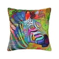 thumbnail image 1 of ZICANCN Decorative Throw Pillow Covers , Zebra Animal Impressionism Couch Sofa Decorative Knit Pillow Covers for Living Room Farmhouse 26"x26", 1 of 8