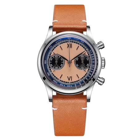 ADDIESDIVE Chronograph Watches for Men & Women 316L Steel Panda Dial Sport Watch with Japanese Quartz Movement Dive Watch 100M Waterproof