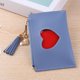 thumbnail image 4 of Cartera de cuero PU para mujer a la moda, tarjetero, Mini monedero con borlas de amor (azul) Tmvgtek Para estrenar, 4 of 9