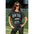 thumbnail image 5 of Women's Gameday Couture Black New York Jets Relaxed Flutter Sleeve T-Shirt, 5 of 7