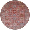 thumbnail image 1 of Ahgly Company Machine Washable Indoor Round Industrial Modern Pink Brown Pink Area Rugs, 7' Round, 1 of 7