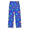 thumbnail image 2 of FORMRS Kids Pajama Pants with Pockets Size 9-10Y Boys Lounge Sleep Bottoms, Colorful Cartoon Planets, 2 of 8