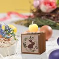 thumbnail image 4 of RKSTN Wooden Candle Holders Wooden Candle Holders Easter Decoration Tabletop Decorative Ornament Tabletop Arrangement Practical Textured Candle Holders, 4 of 5