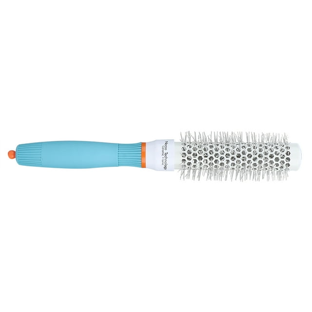 Cepillo de pelo barril redondo, secador pelo, cepillos redondos para rizar mujeres cepillo Girld salón calor preciso térmico redondo el hogar cerdas cabello EOTVIA No