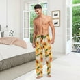 thumbnail image 7 of FREEAMG Sunflower Pattern Pajama Pants for Men, Men's Separate Bottoms, Comfortable Sleep Lounge Pj Pants, 7 of 7