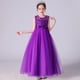 thumbnail image 5 of Vestido de niña sin mangas de malla, vestido de princesa de presentación, hermoso y de moda, 5 of 6