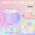 thumbnail image 2 of Vasos de papel para helado Jingmore, 9 onzas, 60 unidades, color pastel, 2 of 7