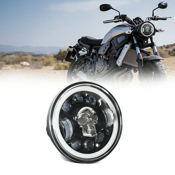 Nishore Motorcycle headlight,With Beam Turn Led Pattern Led 5.75 Inch Led  And Turn  Qisuo Mewmewcat Led 1pcs
