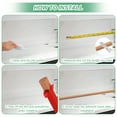thumbnail image 4 of Moldura de recorte en cuarto de círculo flexible Uxcell de 158 pulgadas, trim autoadhesivo para bordes de piso, bañera y pared, marrón 0.5 pulgadas, 4 of 6