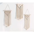 thumbnail image 4 of Holzlrgus Small Macrame Wall Hanging 3 Pack Boho Art Woven Wall Decor Home Chic Decoration for Bedroom Living Room Apartment Gallery, Christmas Gift, 8" W x 14" L, 4 of 7