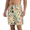 thumbnail image 2 of Fuzoiu Rockets Print Men's Beach Shorts,Men's Swim Trunks,Quick Dry Board Shorts with Pockets,Men's Bathing Suits for Surfing, Running, and Casual Wear-XX-Large, 2 of 6