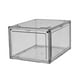 thumbnail image 3 of Caja de zapatos, organizador de zapatos, organizador de bolsos, estuche apilable, puerta visible Gris, 3 of 9