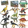 thumbnail image 1 of Juguetes de dinosaurios FRUSE Jurassic 12 unidades con libro para 3 a 5 años, 1 of 1