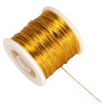 thumbnail image 4 of 1 rollo de alambre de cobre resistente al deslustre de alambre de 55 m para joyería de bricolaje, para hacer joyas y manualidades (oro oscuro, 0,8 mm), 4 of 7