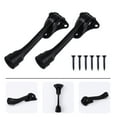 thumbnail image 3 of OUNONA Black Horseshoe Door Stop with Rubber for Wall Mount Zinc Alloy CatchDoor Holder 2 Pcs, 3 of 8