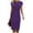 *Purple, variant on ClodeEU Women's Cap Sleeve Grewneck Formal Sheath Dress ,Elegant Work Office Slim Fit Dresses Navy,Womens Plus M