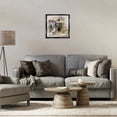 thumbnail image 2 of Stupell Industries Expressive Neutral Collage Abstract Painting Black Floater Framed Canvas Art Print Wall Art, 18 x 18, 2 of 9