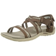 Merrell Women's Shoes Cushioned Lattice Sandal, Hook & Loop Closure Dark Earth, Size 11 M