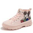 thumbnail image 1 of Botas de moda para niños de Disney, Mickey Mouse, corte medio, nuevos zapatos para estudiantes para niños y niñas, botas de cuero Martin británicas, 31 plantillas, 19,5 CM Gao Jinjia LED, 1 of 2