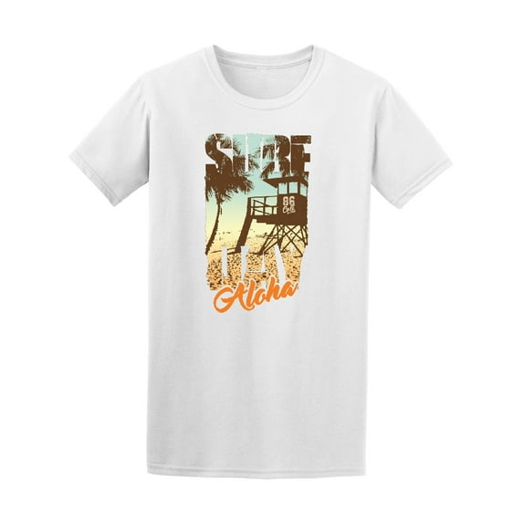 Hawaii Beach Surf Aloha Graphic Tee - Image by Shutterstock