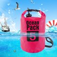 thumbnail image 1 of Bolsa De Natación Saco seco impermeable 3/5/10L Bolsa de cubo Rafting Saco de natación (5L Rosa), 1 of 5