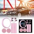 thumbnail image 2 of asddcavvf Auto Accessories Steering Wheel Cover Shoulder Cover Ring Button Buckle Flower Clip 10 Pie, 2 of 6