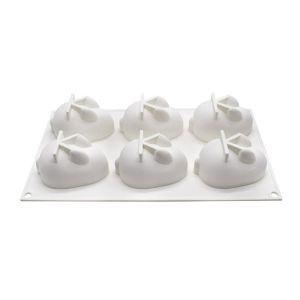 Molde de silicona para Chocolate, molde para pasteles, huevos, conejito de Pascua, decoración de pasteles de silicona, molde 3D DIY, molde para Herramientas y accesorios para hornear blanco Billuyoard HA2318-00B