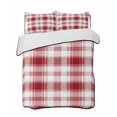 thumbnail image 2 of Red Checkered Twin XL Size Down Alternative Comforter, Lightweight Comforter Quilt Bedding Set with Pillow Shams Red White Plaid Farmhouse All Seasons Bed Comforter Duvet Insert 68"x98", 2 of 7